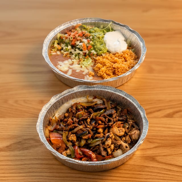 Steak and Chicken Fajita.